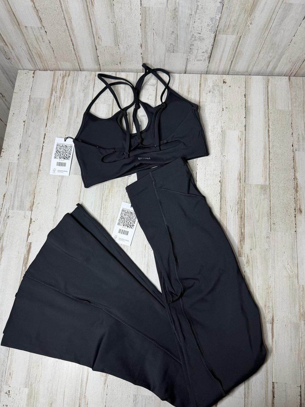 BTTRM Black Top and Leggings Set - Picture 2 of 13